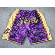 Hot Sale Pocket Pants Men's Los Angeles Lakers 2023 Just Don Swingman Jersey Shorts - Purple