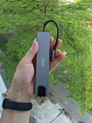 Hub CHIA CỔNG Type C JVJ C8 đa năng 8 Cổng HDMI USB 3.0 SD TF LAN Gigabit RJ45 tốc độ truyền mạng 10