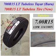 [ NEW TIRE ] 700R15 7.00R15 LT Tubeless TL Tire Lorry Lori Tayar Nissan NLR Mistubishi Fuso 700-15 7
