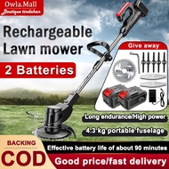 Mesin Rumput 998VF Cordless Lawn Mower Rechargeable Grass Trimmer Electric Pemotong Rumput Grass Cut