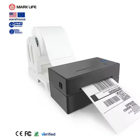Marklife D100 Low Cost High Performance 4inch Desktop Thermal Barcode Printer USB Label Printer Barc