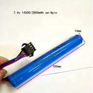 Li-ion 7.4v 14500 2800mAh with sm4pin Battery Rechargeable for Toys