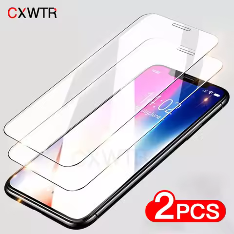 2pcs 9H Tempered Glass For iPhone 8 7 6 6S Plus 5 5S SE Screen Protector For iPhone 13 11 12 Pro X X