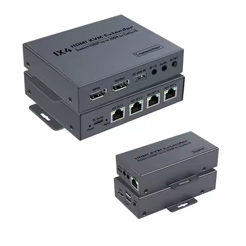 200m HDMI KVM Extender 1080P 60Hz 4K@30Hz Over Cat5e Cat6 RJ45 Ethernet Video Transmitter Receiver K