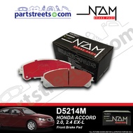 NAM Front Brake Pad - Honda Accord 2.0, 2.4 EX-L - D5214M (1set)