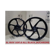 NVX CNC SPORT RIM 17 INCH 6 BATANG GLOSSY BLACK
