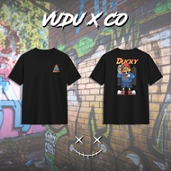 [ VUDU X CO ] T-Shirt jalan Streetwear (basic t-shirt) kain 100% cotton. DUCKY TOWN