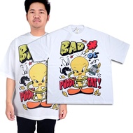 PUTIH Tweety MOVIE CARTOON FILM KAOS OVERSIZE TSHIRT WHITE COMBED 20S
