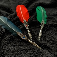 RUBINATO寶石的低語錫製羽毛筆禮盒/ 施華洛世奇水晶