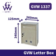 【GVW MAILBOX】Stainless Steel Locker Lock With Key Mail Box Outdoor Waterproof Letter Box Outdoor Wat