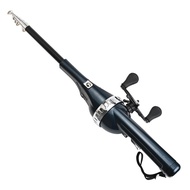 Folding Fishing Rod with Spinning Reel Built-in 80M Line Ergonomic Handle Portable Telescopic Fishin