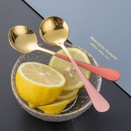 ZABIAN COFFEE CUPPING SPOON CORIOSA TEST - GOLD ROUND KOREAN SOUP SPOON - GOLD CUPPING SPOON