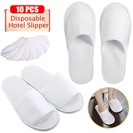【10 Pairs】Disposable Slipper Travel Hotel  Beauty SPA Non-Slip Room Slipper Wedding Slipper Men Women Unisex