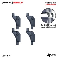 QUICKSHELF Bin Connector for Large and Extra Large Bin Boxes Heavy Duty (High Grade Plastic)