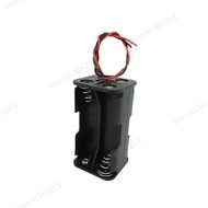 4 solt AA Battery Holder 6V 4 X AA Batteries Black Plastic Storage Box Case Dual Layers with Connector Wire Leads  MY2L3