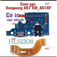 Samsung Galaxy A51 2019 / A515 - Charging Cable with Mic and Headphone Jack / Charging Board / Main 