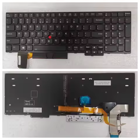 Laptop Keyboard for Lenovo ThinkPad L580 L590 E580 E585 E590 E595 T590 P52 P53 P53S P73 US Backlight