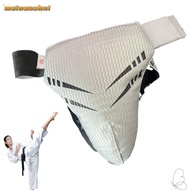 MAINAUSHUI Groin Cup, Polyester Cloth Thickening Groin Guard,  PU Leather Groin Protection Gear