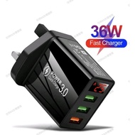 5V 3.1A Charger 3USB Digital DisplayFast Charge Charger Smart Phone ChargingAdapter for iPhone Xiaom