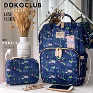 Dokoclub MOTIF SERIES DIAPER BAG (Baby BAG DOKOCLUB DIAPER BAG FREE POUCH Mltifunction)