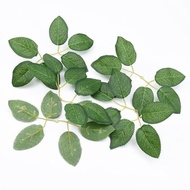 100g pink leaves printed with fake leaves and leaves for decor