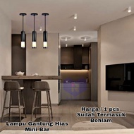 Lampu gantung kaca mini bar dapur minimalis minibar dapur