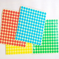 132Pcs/sheet 13mm Multicolor Sticker Circle Round Color Coded Adhesive Label Dot Sticker