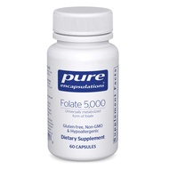 Pure Encapsulations - Folate 5,000 - Activated Vitamin B9 as 5-Methyltetrahydrofolate (5-MTHF) - 60 