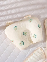 恐龍圖案造型枕頭，適用於嬰兒，全年適用透氣新生兒矯正固定偏頭症枕頭