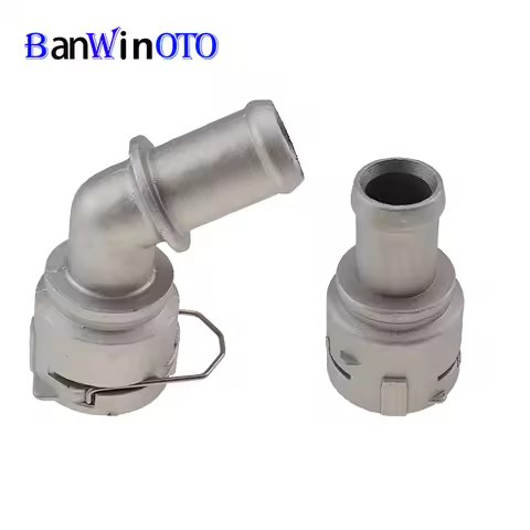 1set Aluminium Quick Connector Cooling Coolant Flange Hose Coupler Pipe For Audi TT VW Passat Touran