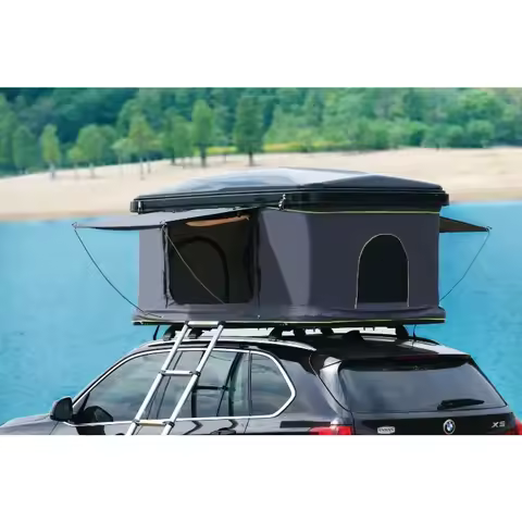 New Arrival camper trailer car roof tent box clamshell aluminium roof top tent and awning