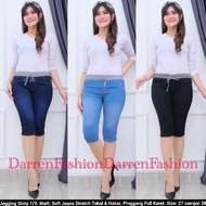 Sinta Pants Jeggings 7/8 Elastic Waist. Short Jean Leggings Legging Seluar Wanita Legging Woman Plus
