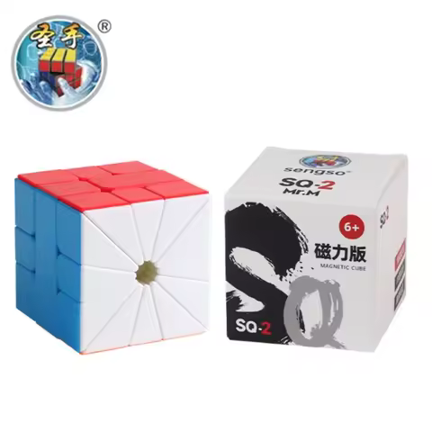 [Picube] SengSo SQ2 Magnetic Magic Cube Stickerless Shengshou Square 2 M Puzzle Educational Toys For