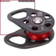DIAOCTH Single Pulley, Roller Bearing Teardrop Shape Bearing Pulley,  High Load Bearing Aluminum Gra