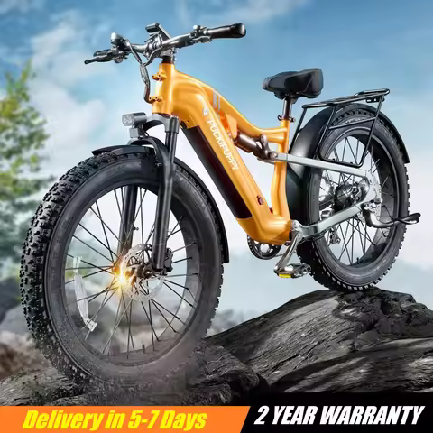 PUCKIPUPPY Labrador pro Electric Bike 1350W Peak 48V 20AH Battery Ebike 26" Fat Tire Electric Mounta