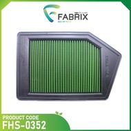 FABRIX ECO (G2) กรองอากาศรถยนต์ Acura Honda ( TLX Accord ) FHS-0352-G2
