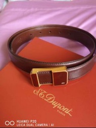 S.T. Dupont 皮帶 偏細腰圍 總長36吋