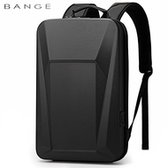 BANGE PC Hard Shell Anti-Thef กระเป๋าเป้สะพายหลังแล็ปท็อปกันน้ำ Men Business Travel Anti-Collision ก