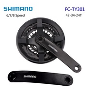 SHIMANO FC-TY301 6/7/8 Speed Square Crankset MTB Crankset 170mm 42-34-24T bicycle mtb crank