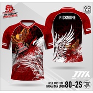 Indonesian Independence Day Jersey T-Shirt 80th Anniversary 2025 T-Shirt 17 August 2025 Garuda T-Shi