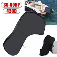 420D Boat Outboard Full Motor Cover Engine Protector Scratch-proof For 30-60HP Boat Motors Waterproof