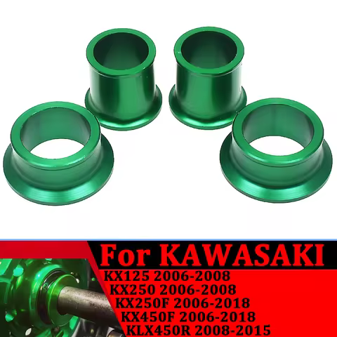 CNC Aluminium Front Rear Wheel Hub Spacer For Kawasaki KX 125 250 250F 450F KLX 450R KXF 250 450 CC 