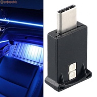 USB C Type C LED Car Interior Light Neon Ambient Lamp Bulb Decor Colorful Light