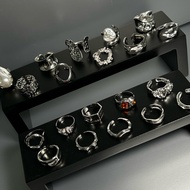 Abstract style ring silver ring/ chain ring/ chain/ Ring / Ring set plain ring/ aesthetic ring/ uniq