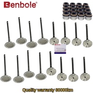 EA888 16PCS 06D109601M,06D109611H,06J109601H,06J109611D Intake Exhaust Valve For AUDI A4,A5,A6,Q5,TT