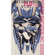 Velozi/HLD Cover Set Y15ZR/Y15 V1/V2 Exciter RC Matt Black Cover Set Y15 Exciter RC