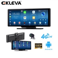 Ekleva 10.26 Inch 8G + 32G Android 14 Wifi 4G gương chiếu hậu xe Dòng Phương Tiện Truyền Thông Navi