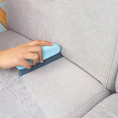 Effective Pet Hair Remover Brush For Cats And Dogs - Gently Shaves Wool And Cleans Fur For A Neat An