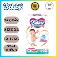 Bobby Premium Soft Diaper Pants XL52+4