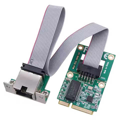 Gigabit Ethernet NIC Adapter RTL8111H Mini PCIe Network Adapter 10/100/1000M Mini PCI Express Gigabi